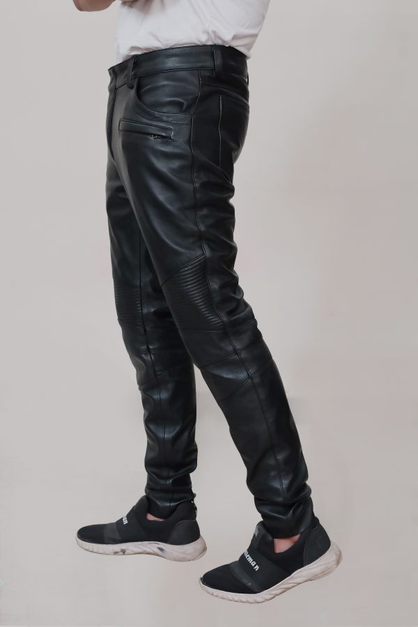 Men's Leather Knee Padded Pant